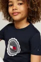 Мальчик Детская хлопковая футболка Tommy Hilfiger KB0KB08662.9BYH.128.176 тёмно-синий
