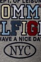 Chłopiec Tommy Hilfiger t-shirt bawełniany dziecięcy KB0KB08664.9BYH.128.176 szary