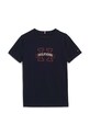 Tommy Hilfiger t-shirt bawełniany dziecięcy KB0KB09028.9BYH.128.176 granatowy AW24