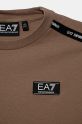 Chłopiec EA7 Emporio Armani t-shirt bawełniany dziecięcy 6DBT57.BJ02Z beżowy