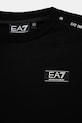 Chłopiec EA7 Emporio Armani t-shirt bawełniany dziecięcy 6DBT57.BJ02Z czarny