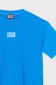 Chłopiec EA7 Emporio Armani t-shirt bawełniany dziecięcy 6DBT58.BJ02Z niebieski