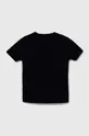 Dječja pamučna majica kratkih rukava Guess crna