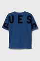Guess t-shirt bawełniany dziecięcy L4YI08.K8HM4.9BYH niebieski AW24