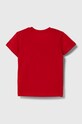 Guess t-shirt bawełniany niemowlęcy N4YI07.K8HM4.9BYH czerwony AW24
