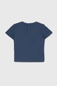 Guess t-shirt bawełniany niemowlęcy N4YI07.K8HM4.9BYH granatowy AW24