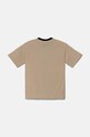 Детская хлопковая футболка Emporio Armani 6D4TJB.4J54Z бежевый AW24