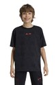 adidas tricou copii J SW ZNE T print negru IV9637