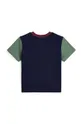 Детская хлопковая футболка Polo Ralph Lauren 320952881001 тёмно-синий AW24
