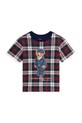 Дитяча бавовняна футболка Polo Ralph Lauren візерунок бордо 322953041001