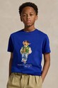 Детска памучна тениска Polo Ralph Lauren памук син 323853828040