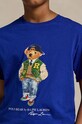 Детска памучна тениска Polo Ralph Lauren син 323853828040