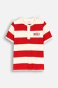Coccodrillo t-shirt bawełniany dziecięcy ZC4143201ABJ czerwony AW24