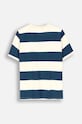 Coccodrillo t-shirt bawełniany dziecięcy ZC4143201ABJ niebieski AW24