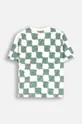 Дитяча бавовняна футболка Coccodrillo ZC4143202ABJ зелений AW24