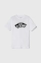 Vans tricou de bumbac pentru copii STYLE 76 print alb VN000IVEWHT1