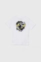 Vans t-shirt bawełniany dziecięcy SK8 HI BALL VN000JNXWHT1 biały AW24