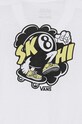 Vans tricou de bumbac pentru copii SK8 HI BALL alb VN000JNXWHT1