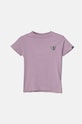 Vans tricou de bumbac pentru copii KD Essentials print violet VN000JP1D451