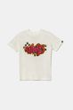 Vans t-shirt in cotone per bambini Tagged prodotto per bambini beige VN000JP6FS81