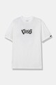 Vans tricou de bumbac pentru copii SHATTERED print bej VN000JW9WHT1