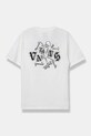 Vans tricou de bumbac pentru copii SHATTERED VN000JW9WHT1 bej AW24