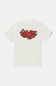 Vans t-shirt bawełniany dziecięcy BY Tagged nadruk beżowy VN000K10FS81