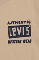 Băieți Levi's tricou de bumbac pentru copii CACTUS OUT WEST TEE 8EL458 bej