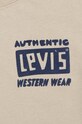 CHLAPEC Dětské bavlněné tričko Levi's CACTUS OUT WEST TEE 9EL458 béžová