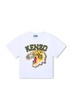 Kenzo Kids t-shirt bawełniany dziecięcy nadruk biały K60746.86.108