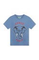 Kenzo Kids t-shirt bawełniany dziecięcy nadruk niebieski K60748.86.108