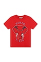 Kenzo Kids t-shirt bawełniany dziecięcy nadruk czerwony K60748.114.150