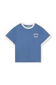 Детская хлопковая футболка Kenzo Kids хлопок голубой K60764.114.150