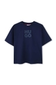 HUGO t-shirt in cotone per bambini cotone blu navy G00143.162.174