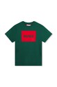 HUGO tricou de bumbac pentru copii print verde G00144.102.108