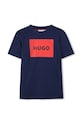 HUGO tricou de bumbac pentru copii print bleumarin G00144.162.174