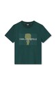 Karl Lagerfeld tricou de bumbac pentru copii imprimeu verde Z30239.114.150