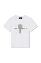 Karl Lagerfeld tricou de bumbac pentru copii imprimeu alb Z30239.162.174