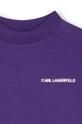 Karl Lagerfeld t-shirt in cotone per bambini violetto Z30248.162.174