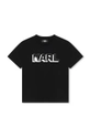 Karl Lagerfeld t-shirt in cotone per bambini cotone nero Z30254.162.174