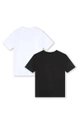 BOSS t-shirt bawełniany dziecięcy 2-pack J51137.114.150 czarny AW24