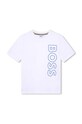 BOSS tricou de bumbac pentru copii print alb J51206.114.150