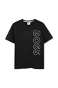 BOSS t-shirt bawełniany dziecięcy nadruk czarny J51206.114.150