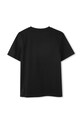 BOSS t-shirt bawełniany dziecięcy J51206.114.150 czarny AW24