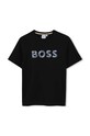 BOSS tricou de bumbac pentru copii print negru J51210.162.174