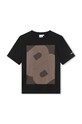Dětské bavlněné tričko BOSS kulatý černá J51216.162.174