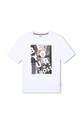 Dětské bavlněné tričko BOSS J51217.126.150 bílá AW24