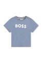 BOSS tricou din bumbac pentru bebelusi print gri J51298.74.81