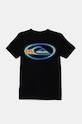 Quiksilver t-shirt bawełniany dziecięcy THERMAL LOGO BMY AQBZT04452 czarny AW24