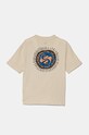 Детская хлопковая футболка Quiksilver FUN ZONE SS EQBZT04774 бежевый AW24
